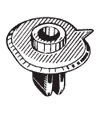 Крепежное изделие 10222 - Кузов (Бампера), 71144-SR3-A00 (71144SR3A00)