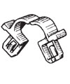 Крепежное изделие 10549 - Трубки. Эл.проводка, 90652-SB2-023 (90652SB2023), 28945-10V00 (2894510V00)